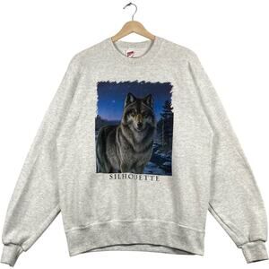 Vintage Wolf Graphic Crewneck Medium